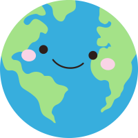 smiling Earth graphic